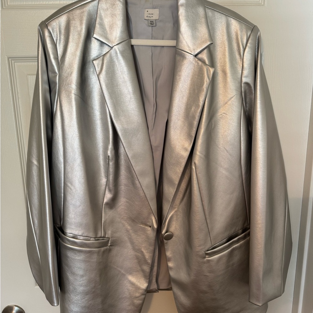 A New Day Silver Blazer Suit Jacket
